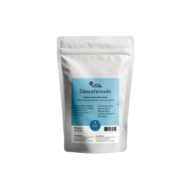 Café Descafeinado Swiss Water 250g Grãos 250G