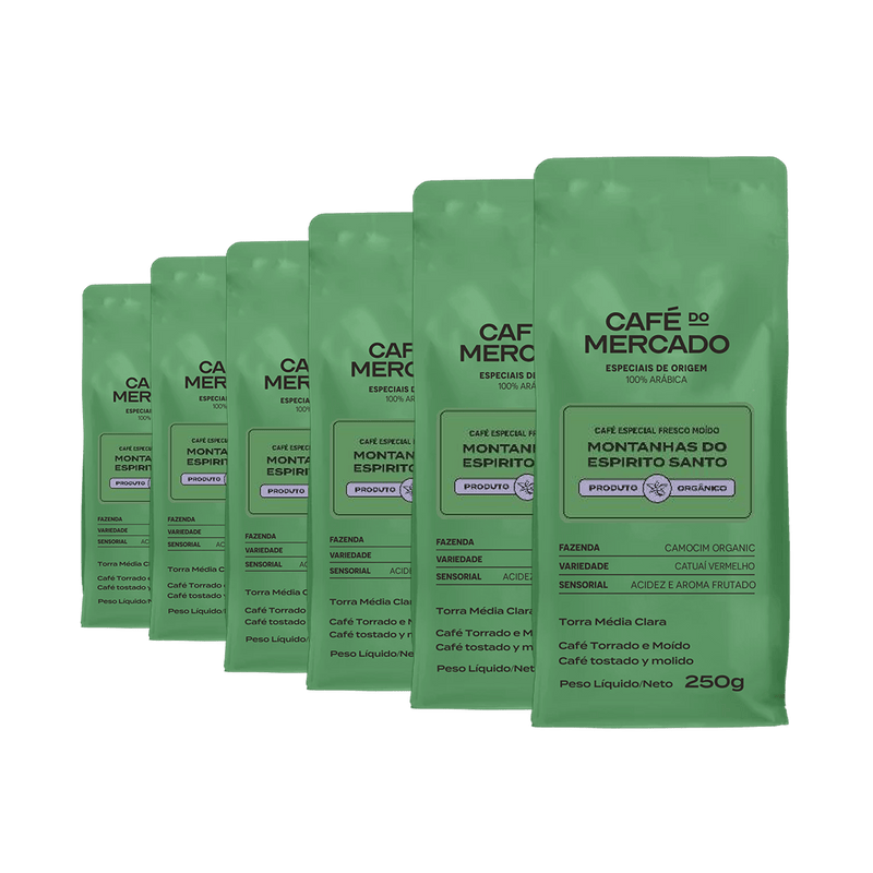 Café Especial Moído 250g BSCA SCA Orgânico 6un Caixa