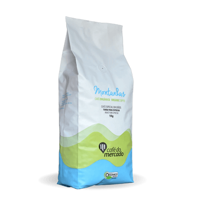 CAFÉ MONTANHAS ORGÂNICO ESPRESSO GRÃOS 1kg. 12un