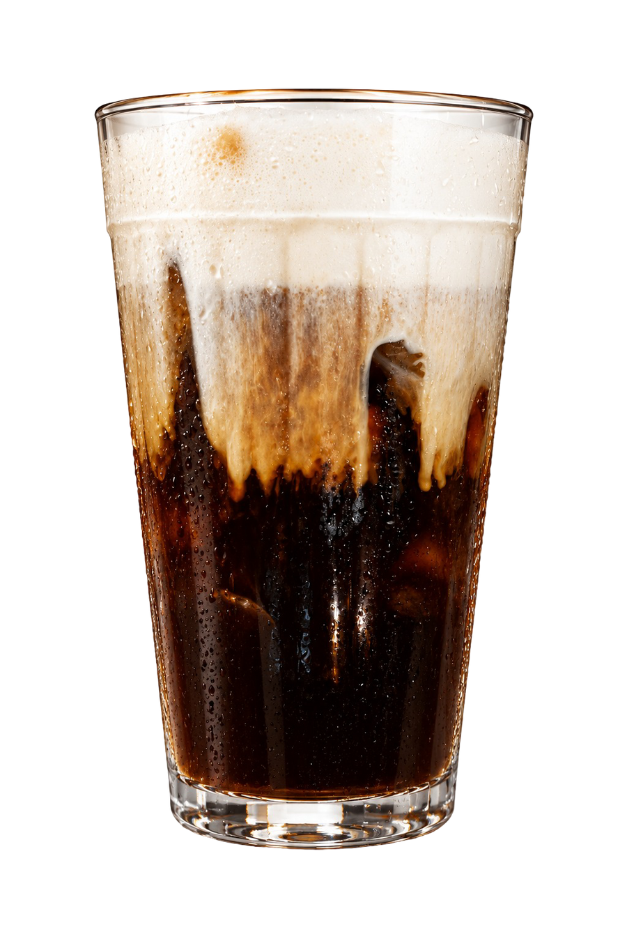 Café gelado servido em copo