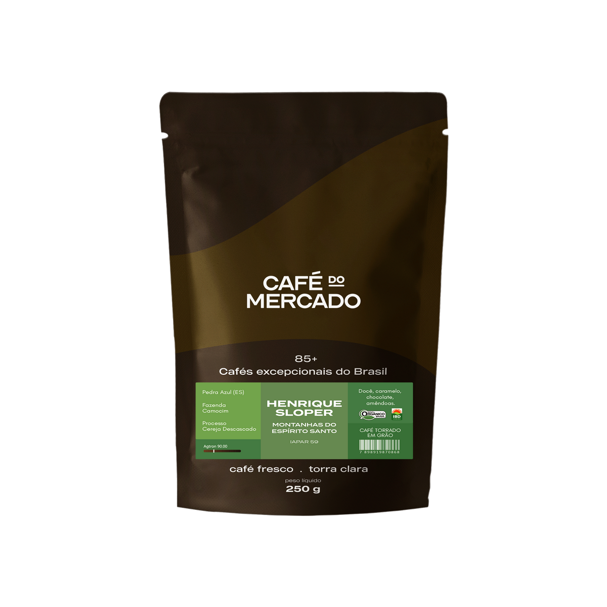 Café Henrique Sloper Montanhas Espírito Santo Orgânico 85+ 250g