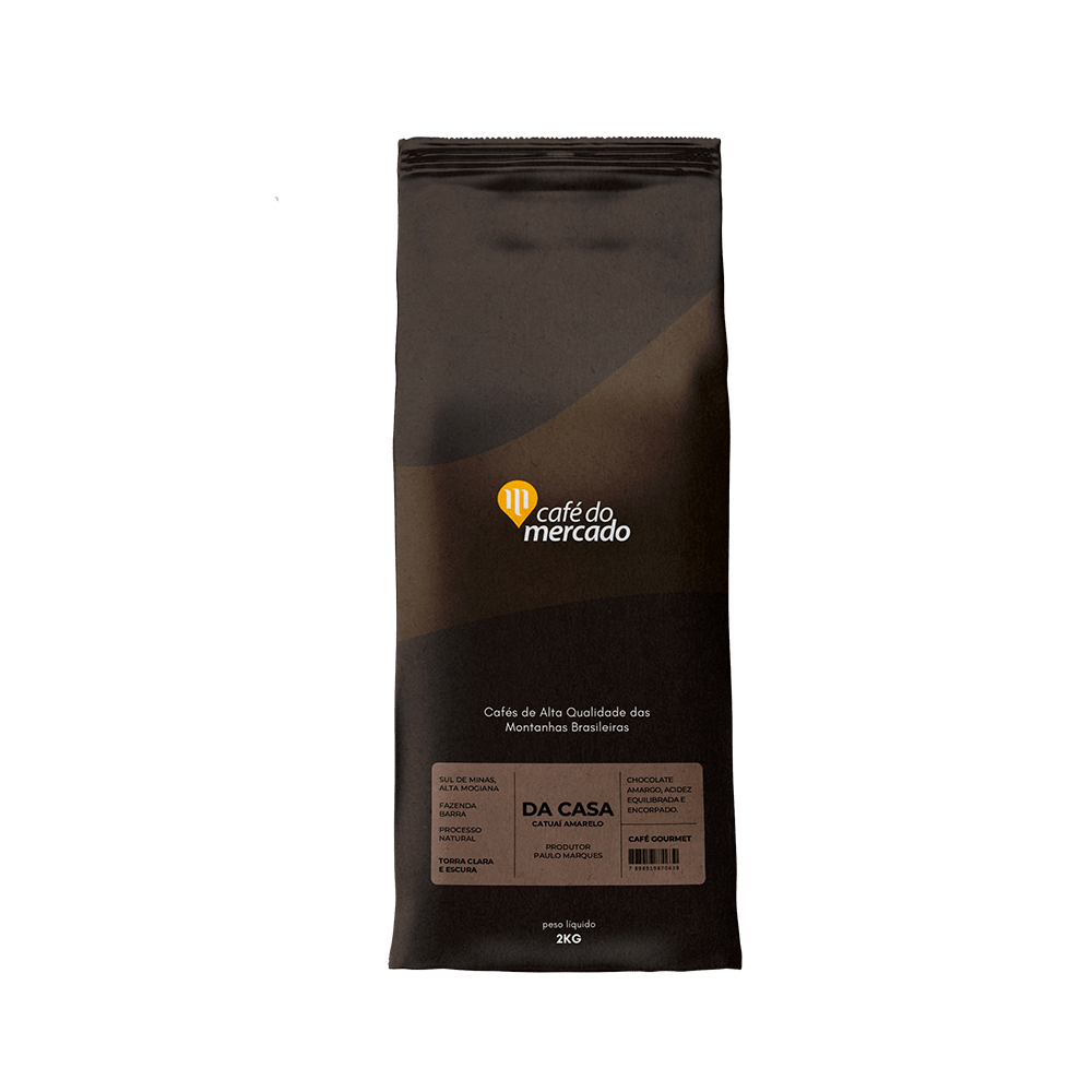 CAFE DA CASA GOURMET GRAOS 2KG - Café do Mercado