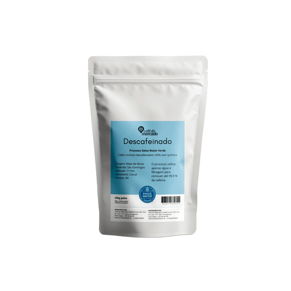 CAFE DESCAFEINADO GRAOS 250G - Café do Mercado