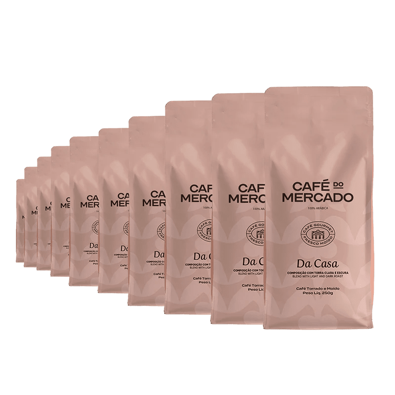 café moído 250g Café Moído 250g Café do Mercado 10un Caixa