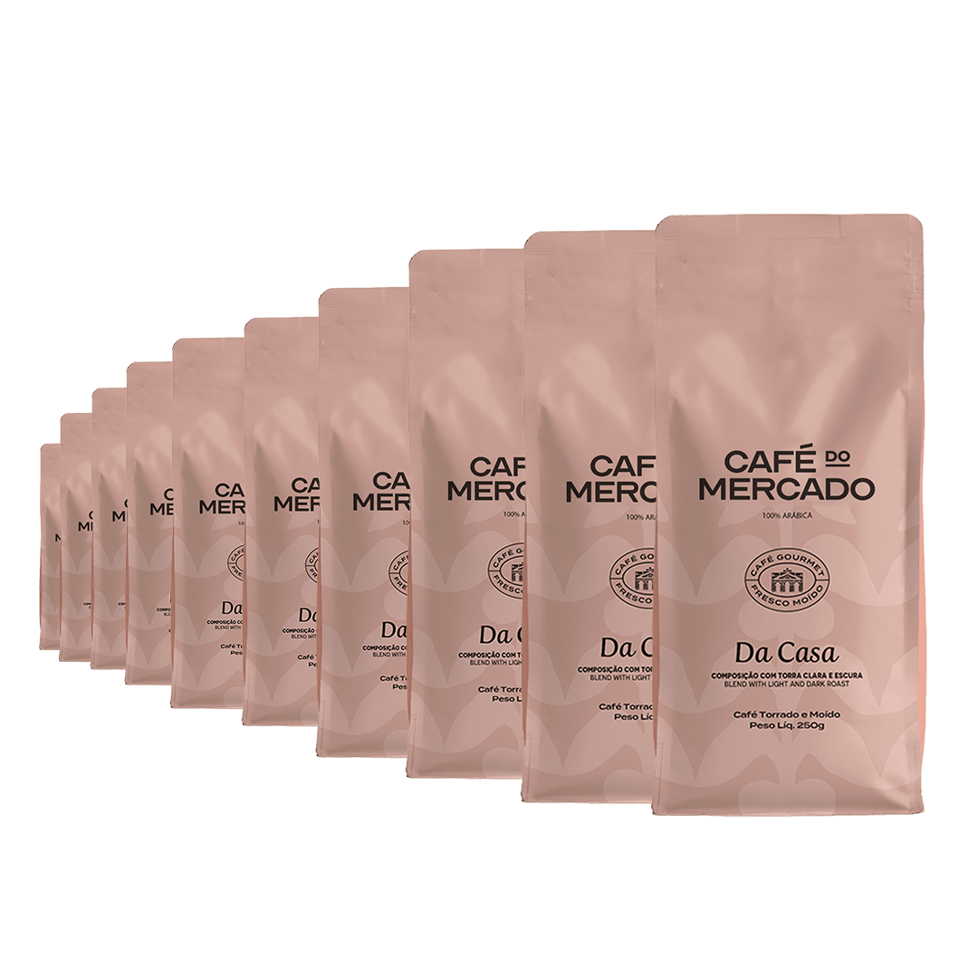 café moído 250g Café Moído 250g Café do Mercado 10un Caixa