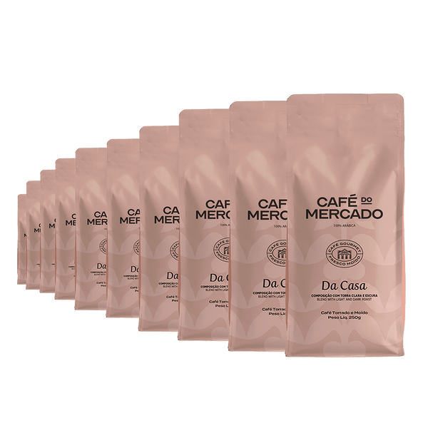 café moído 250g Café Moído 250g Café do Mercado 10un Caixa