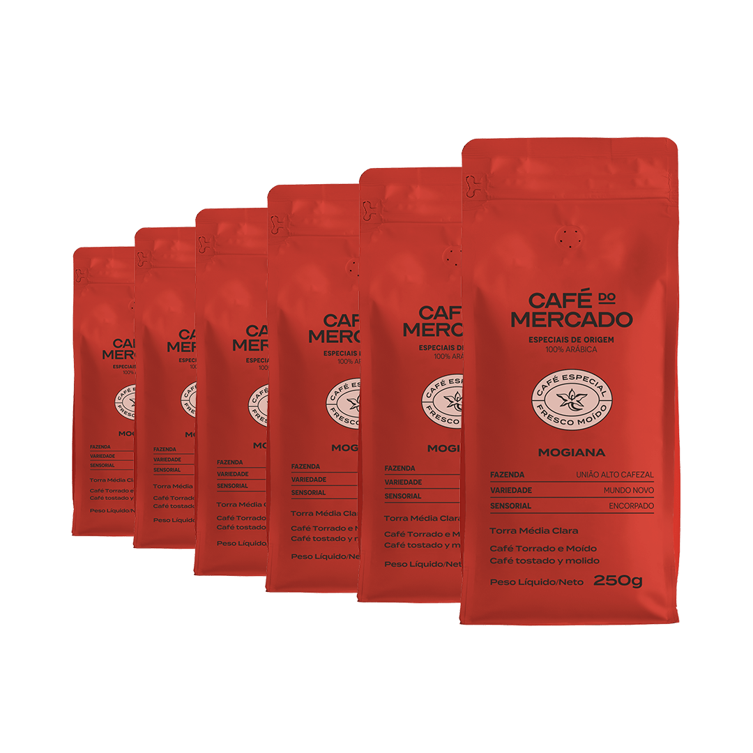 café especial moído 250g BSCA caixa com 6 unidades