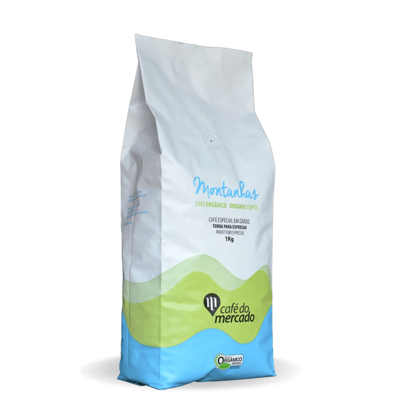 CAFÉ MONTANHAS ORGÂNICO ESPRESSO GRÃOS 1kg. 12un