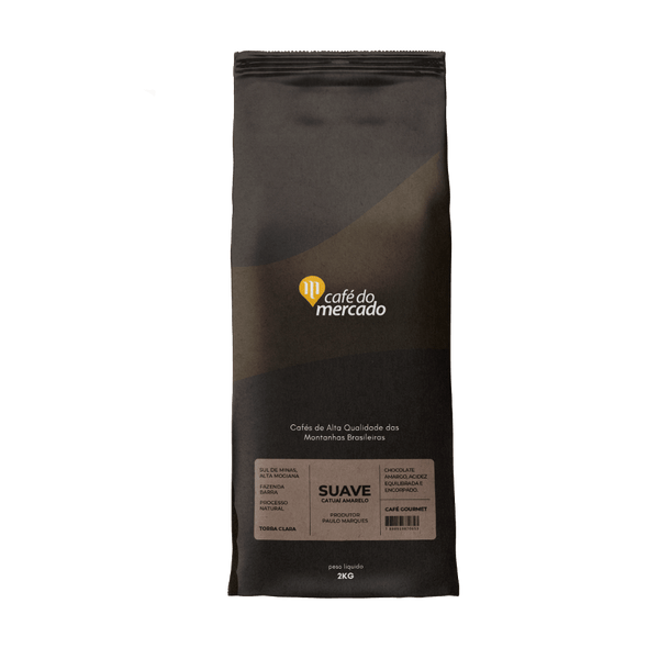 CAFE SUAVE GOURMET GRAOS 2KG - Café do Mercado