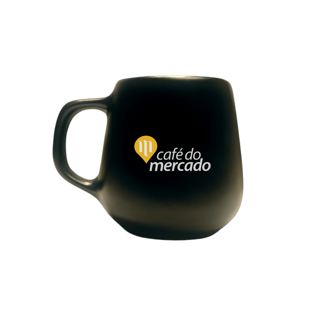 caneca porcelana 260ml acetinada Café do Mercado