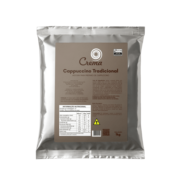 CAPPUCCINO INSTANTANEO CREMA 1KG - Café do Mercado