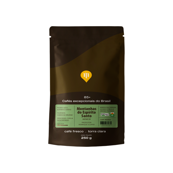 CAFE M ESPIRITO SANTO ORG  EXCEPCIONAL 85+ GRAOS 250G