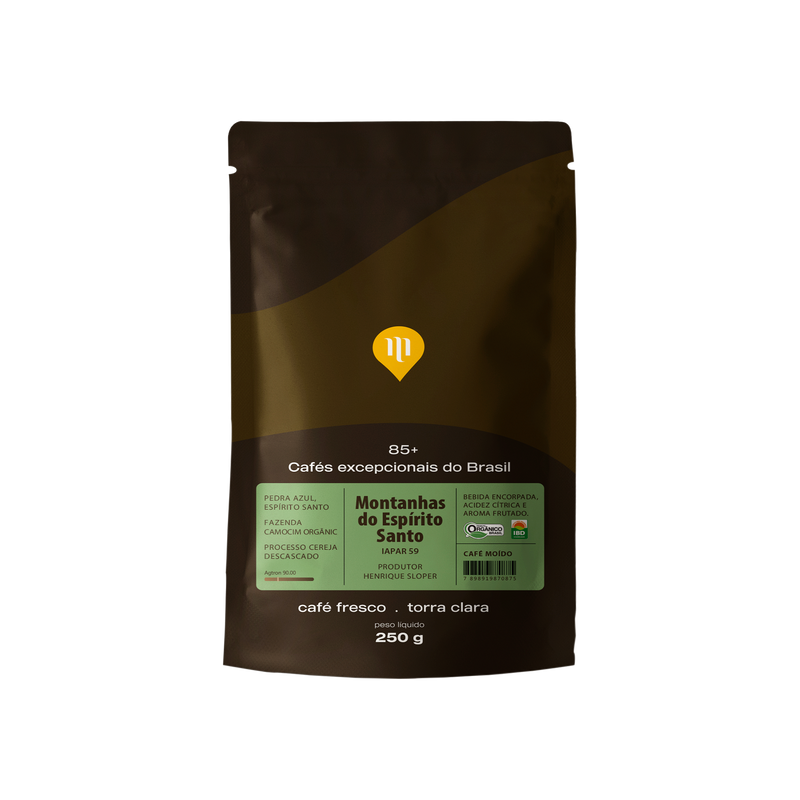 CAFE M ESPIRITO SANTO ORG  EXCEPCIONAL 85+ GRAOS 250G