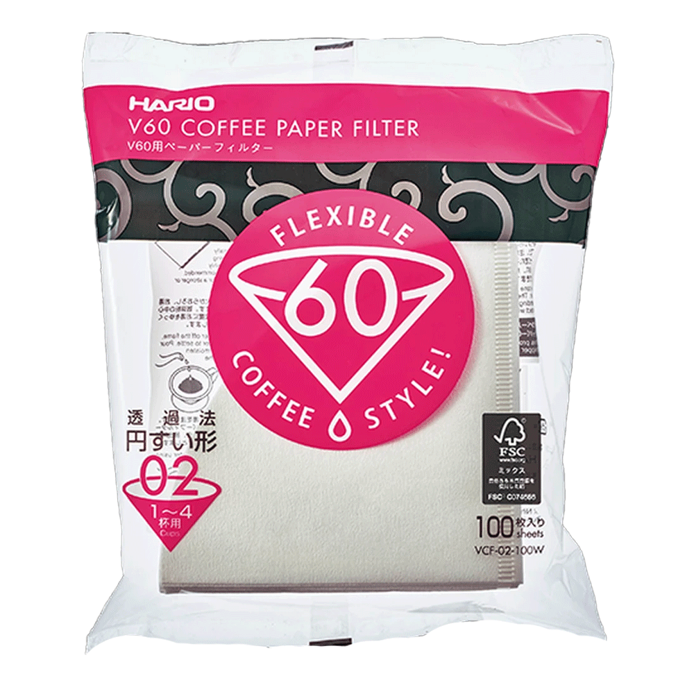 filtro para café Filtro para Café Hario V60 100un Branco