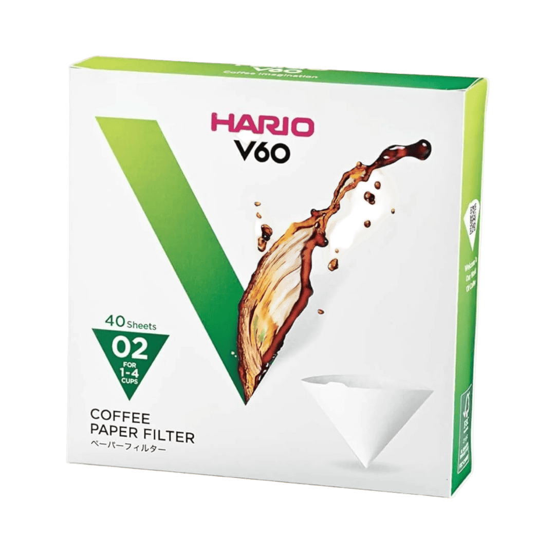 Filtro Hario v60 40un Branco - Café do Mercado