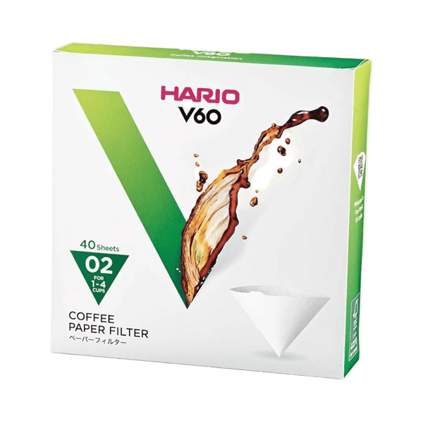 Filtro Hario v60 40un Branco - Café do Mercado
