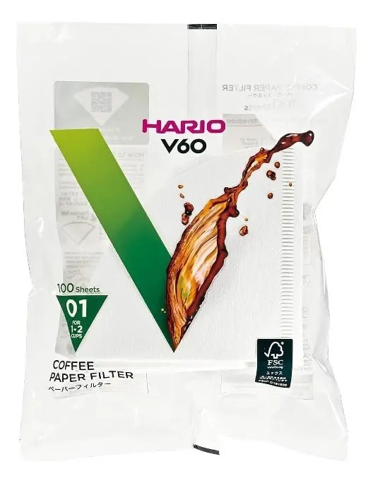 Filtro para Café Hario V60 01 100un Branco