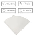 Filtro para Café Hario V60 02 100un Branco