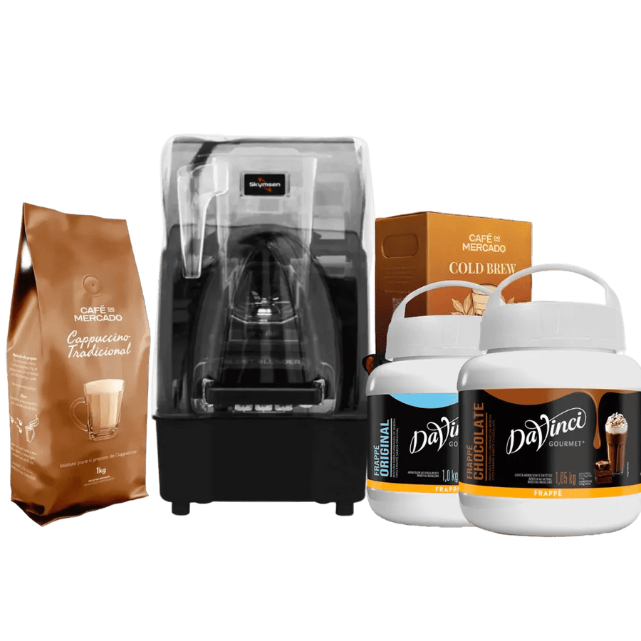 Kit Frappés Clássicos com Blender Skymsen BAR1.5 220V