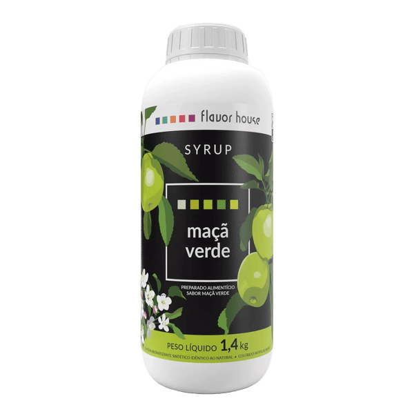 xarope maçã verde Flavorhouse 1,4kg para drinks e bebidas geladas
